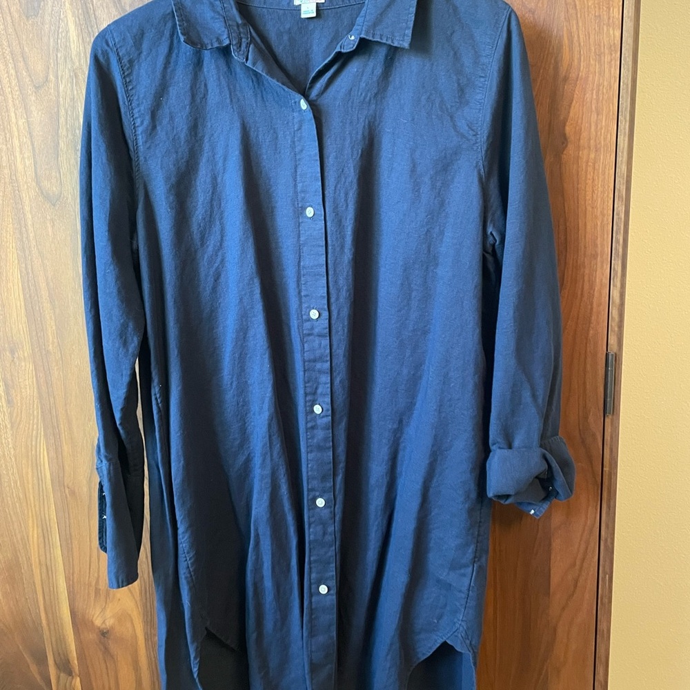 J. Crew women’s linen coverup or long shirt